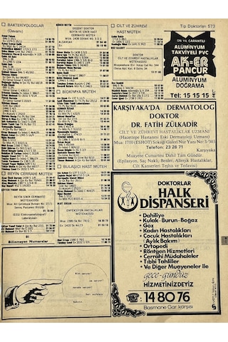 İzmir 1982-1983 Meslek Reklam İlanı Efemera S573 Teşhir Ürün