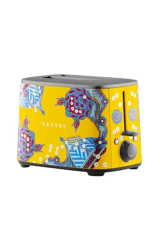 Vestel X Aslı Filinta Retro Sarı Çini Ekmek Kızartma Makinesi