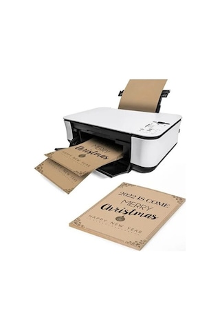 A4 Kraft Kağıdı Kraft Fotokopi Kağıdı Saman Kağıdı- 100 Adet