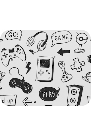Oyuncu Mouse Pad Gamer, 23x19 Cm, Kaymaz Taban, Ev, Ofis Ve Oyun İçin Rahat Ve Yumuşak Mousepad