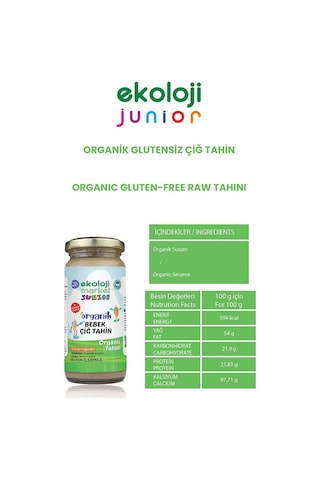 Ekoloji Market Organik Bebek Çiğ Tahin 3 x 230 G