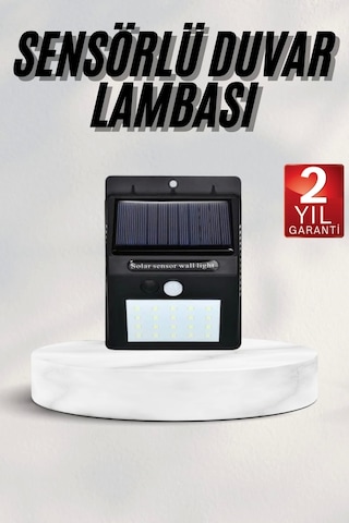 Bahçe Aydınlatması Güneş Enerjili Led Işık Lamba Sensörlü Dekoratif Çok Renkli