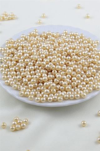 5 Mm Metalik Krem İnci Boncuk 30 Gr Kolye, Bileklik, Küpe Ve Takı Yapımı Diğer