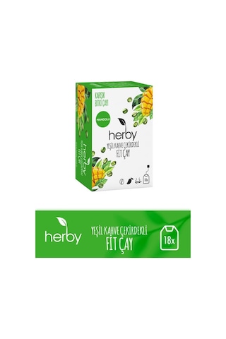 Herby Yeşil Kahve Çekirdekli Fit Çay 18'li