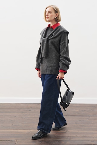 Chunky Oversıze Kazak Antrasit Antrasit