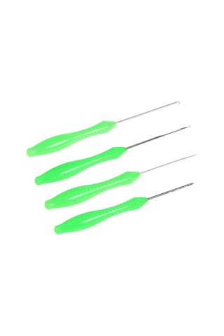 Lemestar 4'lü Plastik Saplı Kaydırmaz Balık Yemi İğnesi Seti - Balıkçılık Araç Gereci