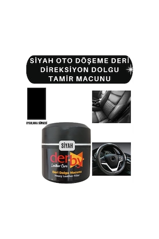 Derby Siyah Deri Döşeme Çatlak Dolgu Tamir Macunu Derby Siyah Deri Döşeme Çatlak Dolgu Tamir Macunu