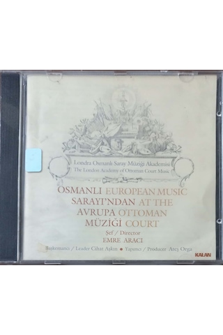 Plak Değildir Cd Dir Cd Emre Arıcı Osmanlı Sarayından Avrupa Mü