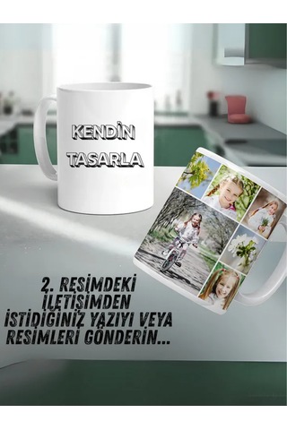 Kişiye Özel Fotoğraflı Ve Yazılı Kupa Bardak Kendin Tasarla
