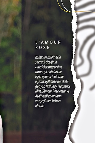 Nishlady L'amour Rose Body Mist Vegan Vücut Spreyi 260 ML