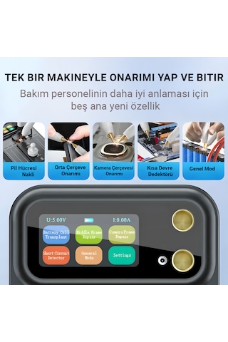 Awithz Mc2 5'i 1 Arada Çok Fonksiyonlu Onarım İstasyonu 4000mah Bataryalı Punta Kaynağı Ve Kısa Devre Dedektörü