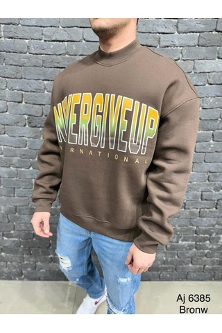 Btstilist Brown Sweatshirt Kahverengi