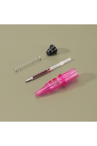 Qingmipy Alüminyum El İğne Dövme Kalemi Seti - Siyah Uç, Pratik Tasarım, Hem Kalem Hem Dövme İğnesi, Uygun Maliyetli Egzersiz Aleti