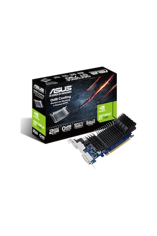 Asus NVIDIA GeForce GT 730 GT730-SL-2GD5-BRK 2 GB GDDR5 64 Bit Ekran Kartı