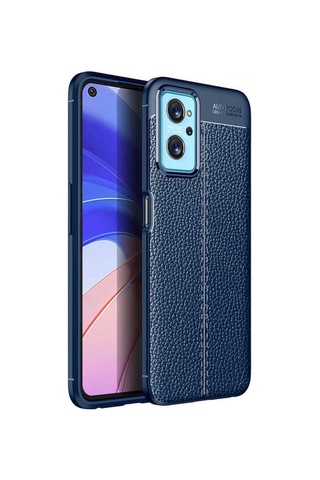 Oppo A76 Kılıf Zore Niss Silikon Kapak Lacivert