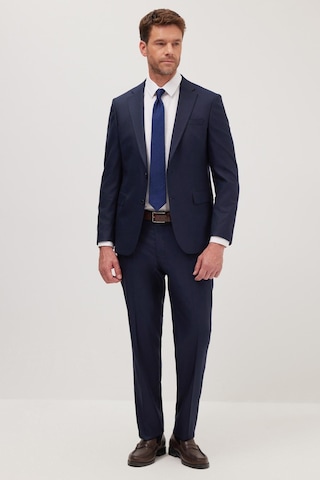 Tudors Erkek Slim Fit Mono Yaka Koyu Lacivert Takım Elbise-41300 Koyu Lacivert