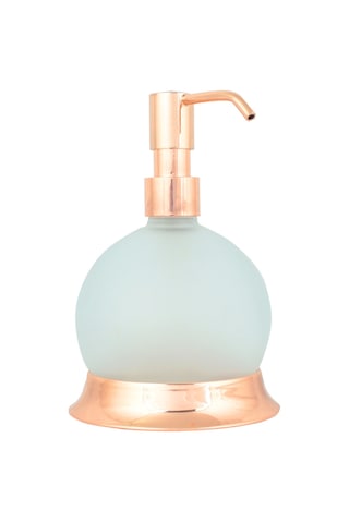 Fkn Bakır Buzlu Camlı Tombik Sıvı Sabunluk