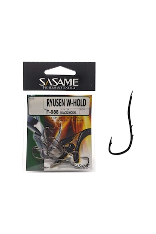 Sasame Ryusen W-hold Black F-988 Serisi Olta İğnesi No:8