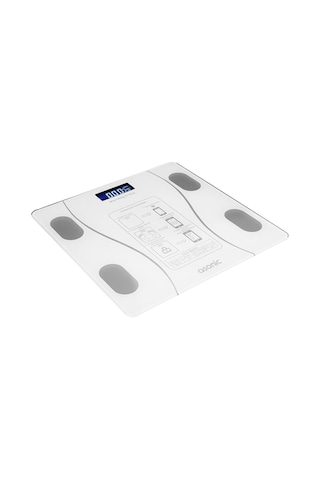 Asonic Bs260 Beyaz 2-aaa Pil Dijital Bluetooth Baskül Sensör-temperli Cam-otomatik Sıfırlama