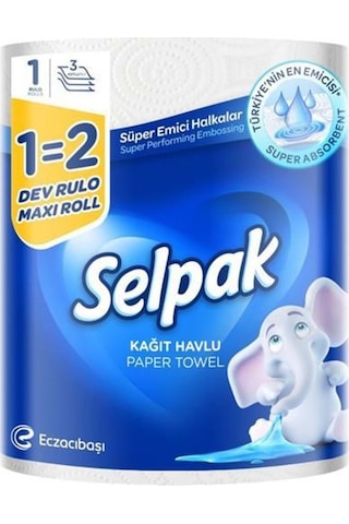 Selpak Kağıt Havlu (3 Katlı) Dev Rulo (12 Li Set)