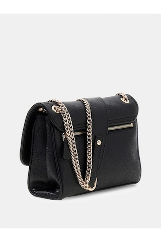 Guess Anise Dönüştürülebilir Kapaklı Çapraz Askılı Kadın Siyah Omuz Çantası Hwpd9916210-blo Siyah
