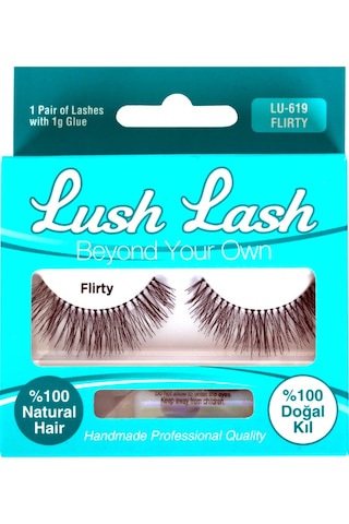 Lush Lash %100 Doğal Kıl Flirty Takma Kirpik LU-619
