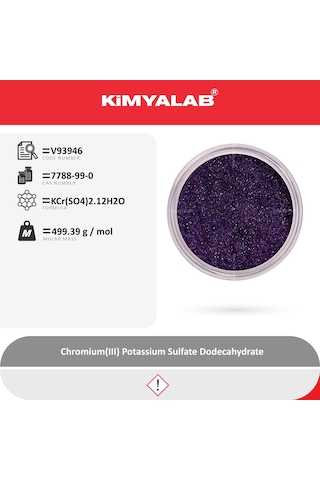 Kimyalab Krom Iıı Potasyum Sülfat 1kg - Krom Şap