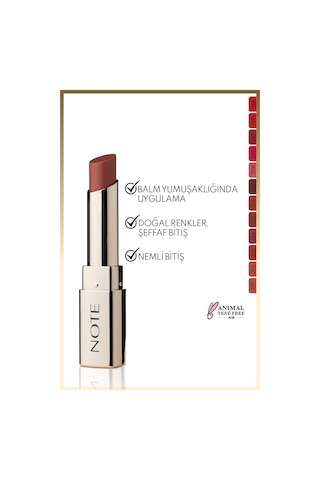 Note Cosmetics Iconic Sheer Lipstick Nemlendirici Parlak Ruj 203 Charming Nemlendirici Parlak Ruj - Nude 203