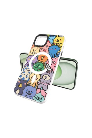 BuffiPhone Uyumlu 15 Magkit Desenli Kılıf