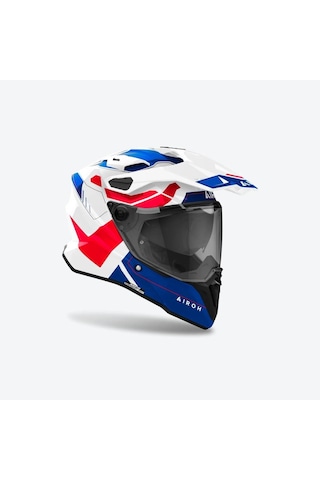Airoh Commander 2 Reveal Blue Red Gloss Kask Mavi - Kırmızı