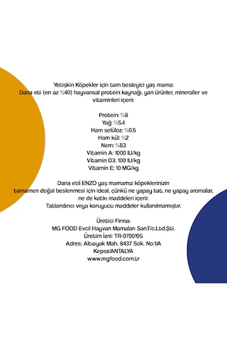 Dana Etli Konserve Köpek Maması 400 Gr X 24