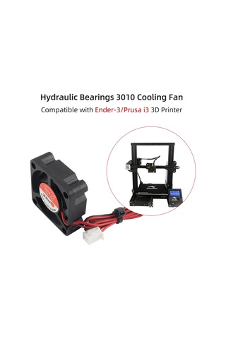 Ranyeek 3d Yazıcı Soğutma Fanı 3010 Hidrolik Yataklı Dc12v 2 Adet Düşük Gürültüli Ender-3/prusa İ3 Uyumlu