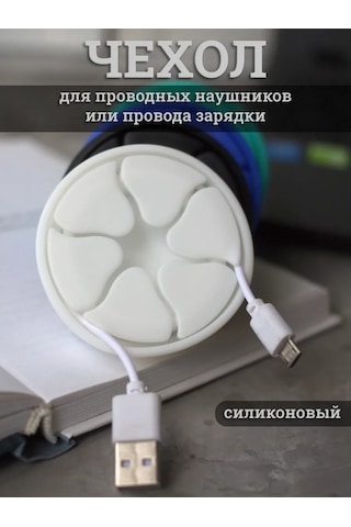 Rumix Kablolu Kulaklık Ve Şarj Kablosu İçin Kılıf 171862618 Beyaz