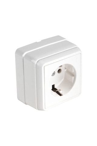 Ip44 Sıva Üstü Topraklı Priz Nemli Ortamlar İçin Suya Dayanıklı