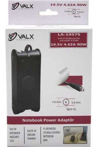 Valx La-19575 19.5V 4.62A 90W 7.4X5.0 Laptop Adapt