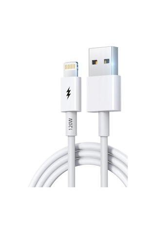 Bn96 iPhone Uyumlu 2 Metre Lightning Kablo 120w Süper Hızlı 6 Amp