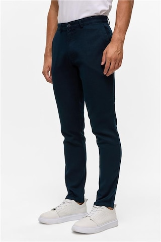 Süvari Lacivert Slim Armürlü Pantolon Lacivert
