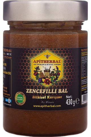 Balpınarı Apitherbal Mix Zencefilli Bal Kış Macunu 430 G Balpınarı Apitherbal Mix Zencefilli Bal Kış Macunu 430 G
