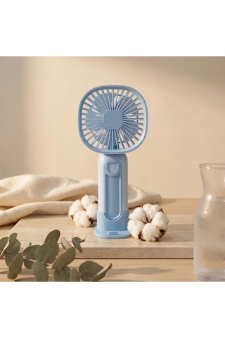 Buffer 3 Kademeli Telefon Tutuculu Standlı Mini Fan - Tuşu Ayı Figürlü Masaüstü Ve Eldekullanılabilen Taşınabilir Fan Ekl30