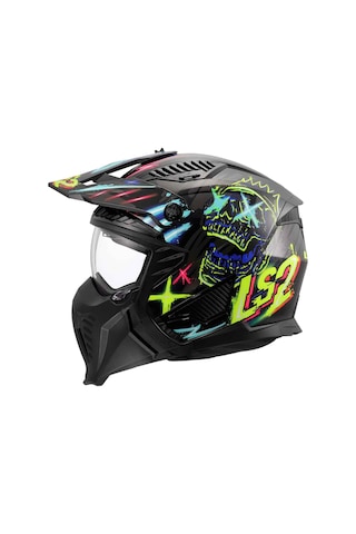 Ls2 Drifter Rayz Açık Kask Mavi - Siyah