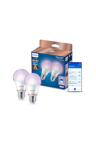 Smart Lighting Led Ampul A60 E27 60w Eşdeğer Rgb 2'li Paket - Google Home, Alexa, Homekit Ve Matter Uyumlu Diğer