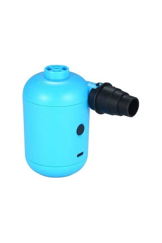 Fortunelane İki Yönlü Mavi Usb Elektrikli Hava Pompa - Pvc Materyal - 5v Dc 2a 4 Fişli Şişirme Havalandırma Cihazı