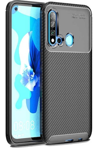 Huawei P20 Lite 2019 Kılıf Zore Negro Silikon Kapak Siyah