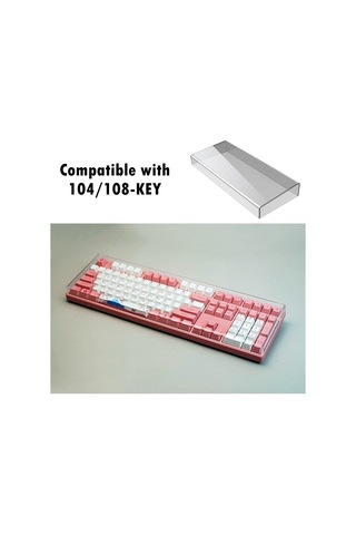 Suntek Şeffaf Akrilik Klavye Kapağı Masaüstü Ev Için Anti 104-108-tuş