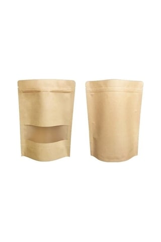 10'LU PAKET KİLİTLİ KRAFT TORBA (1000 GR)