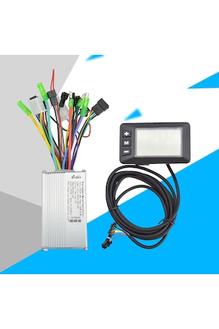 Suntek Lcd Ekran Paneli 36v 60v Ile Elektrikli Bisiklet Beyaz