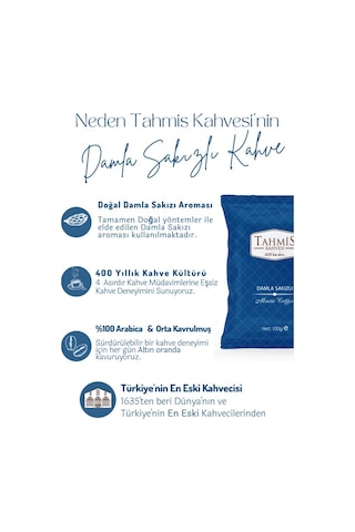 Tek Paket Damla Sakızlı Türk Kahvesi 100 Gr
