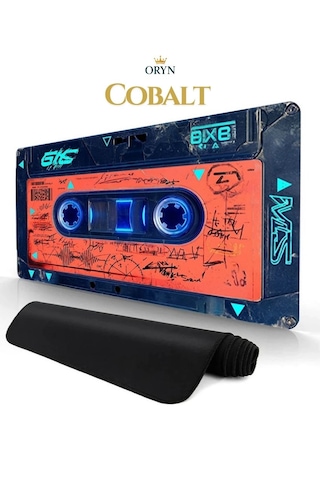 Oryn Cassette / Edition 90x40cm Gaming Mousepad - 3mm Kalınlık Turuncu