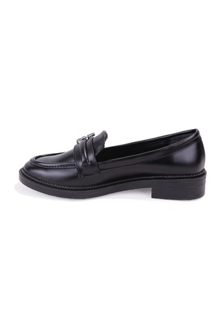 Dagoster Dza07-863705 Siyah Günlük Loafer Kadın Ayakkabı Siyah