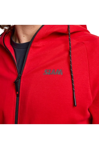 Slam Slam Logo Fz Hoodie Erkek Kırmızı Sweatshirt W07 Kırmızı